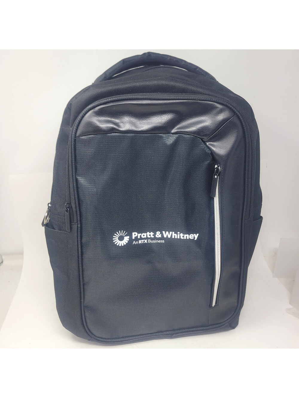 Pratt Whitney RTX Business Aerospace Aircraft Engines Logo Black Laptop Backpack